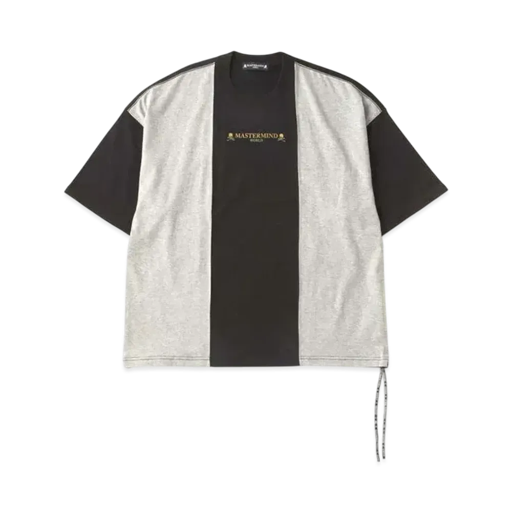 mastermind WORLD Boxy Vertical Tee "Black Top Gray"