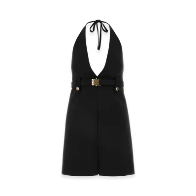 MIU MIU Women's Stretch Wool Dress "Black"