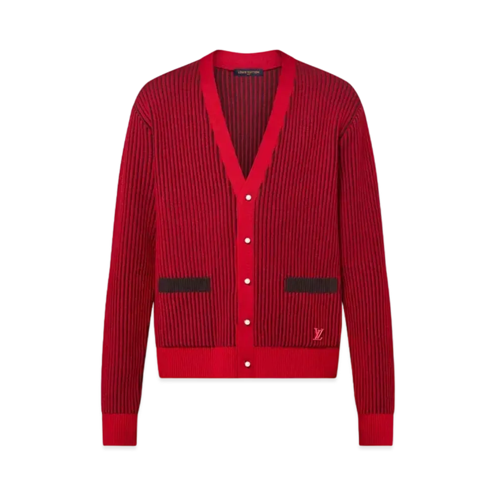 Louis Vuitton x Park Seo-Bo Wool Cardigan "Bright Red"