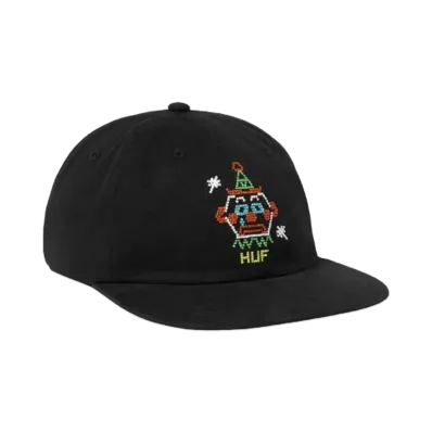 HUF Summer 24 Clownin Around 6 Panel Hat "Black"