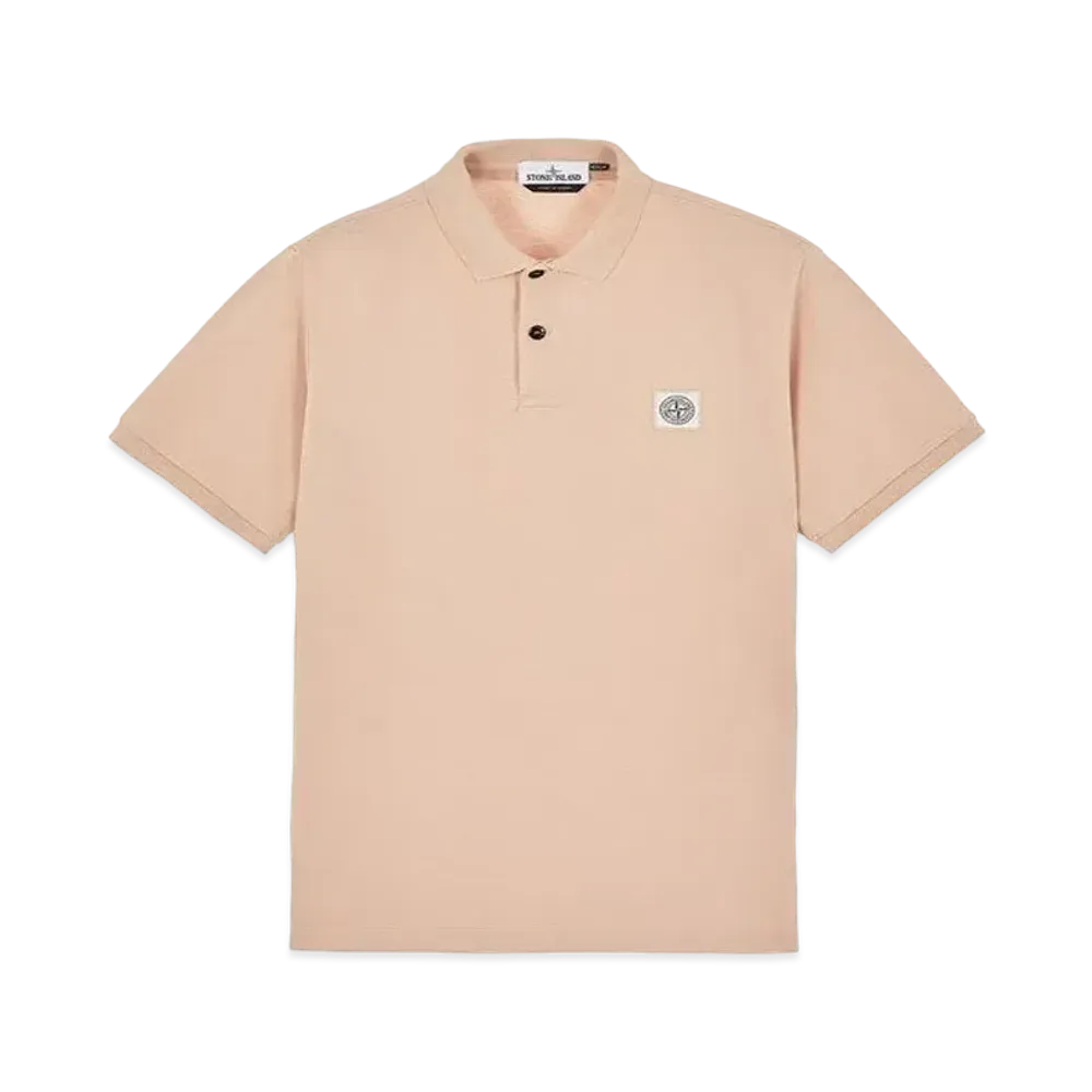 Stone Island 22R39 50/2 COTTON PIQUE_REGULAR FIT "Pastel Pink"