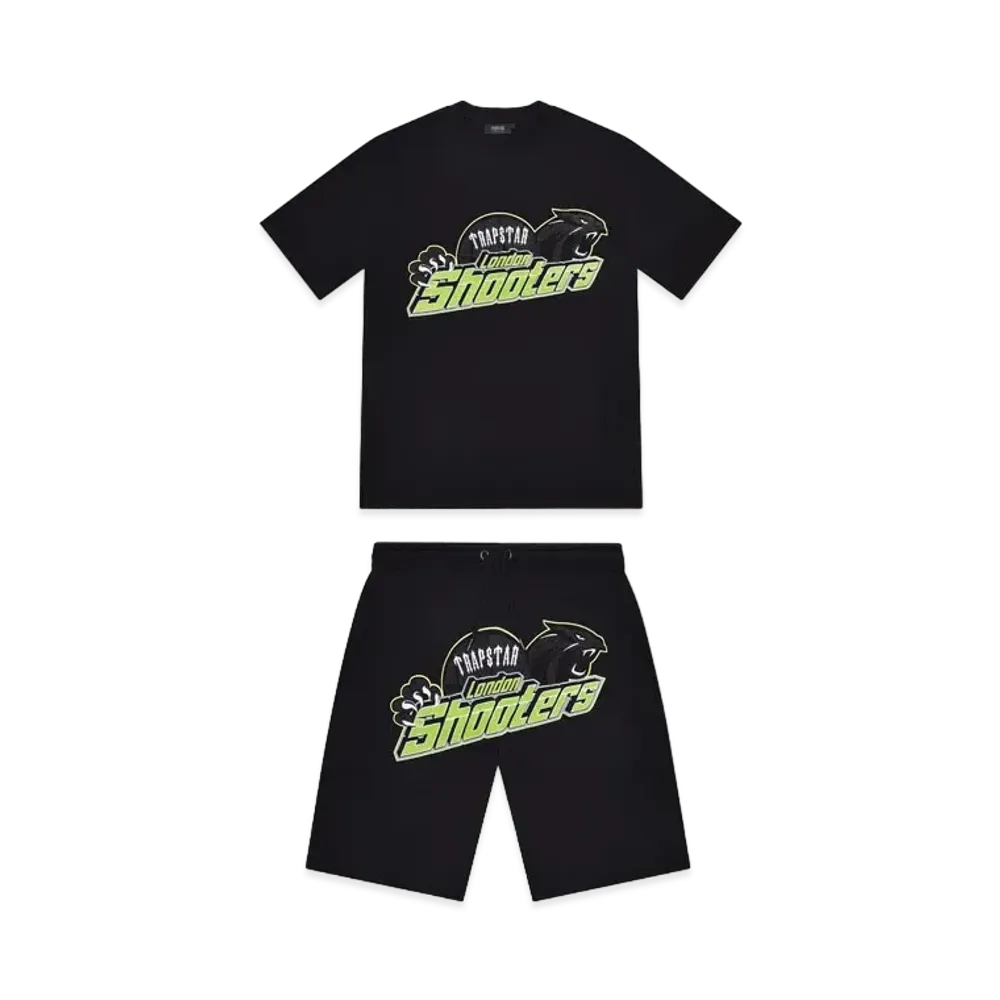 TRAPSTAR Shooters Short Set "Black/Slime"