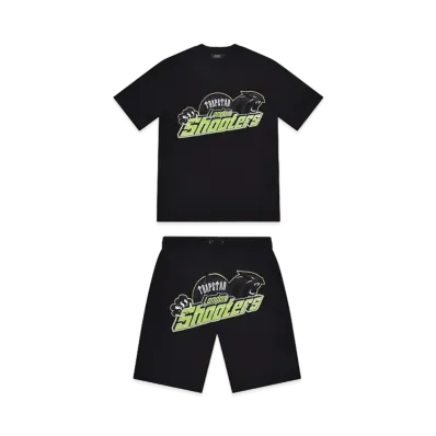 TRAPSTAR Shooters Short Set "Black/Slime"