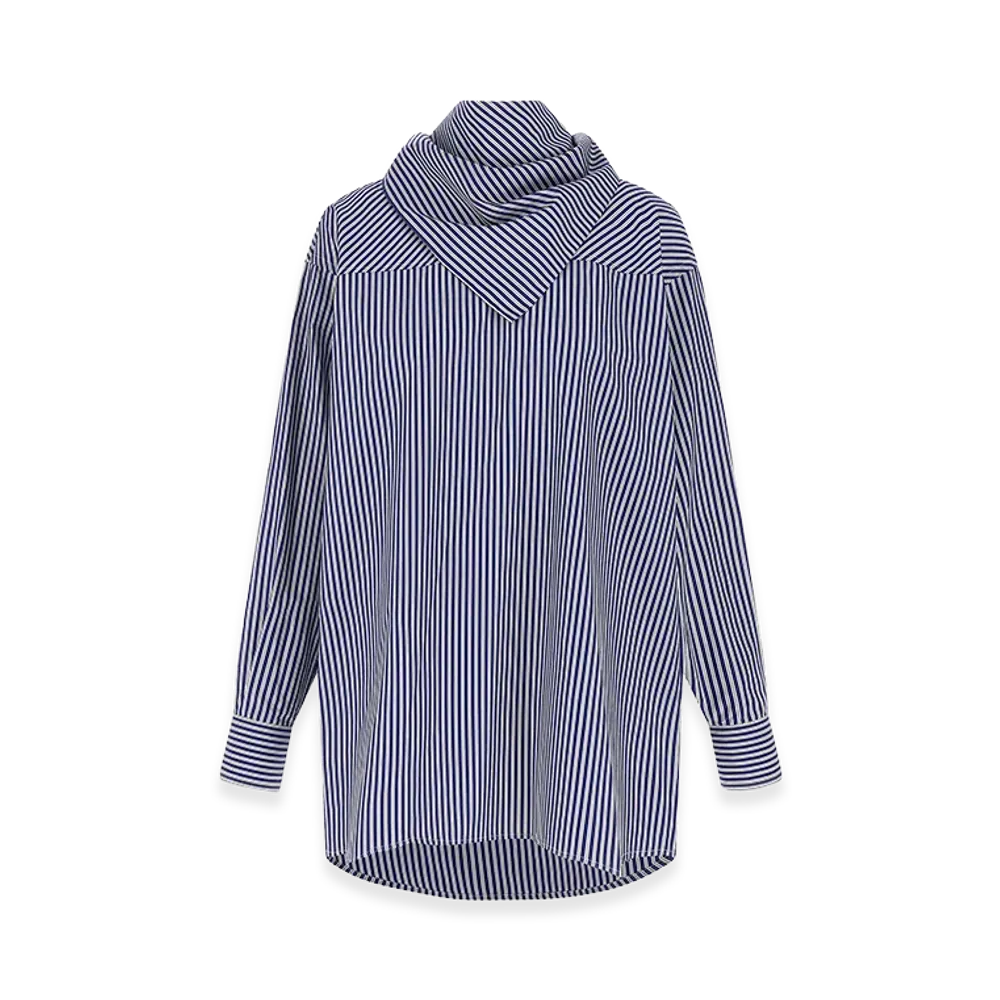 AMI PARIS Women's 'Bandana Blouse' Shirt "Light Blue"