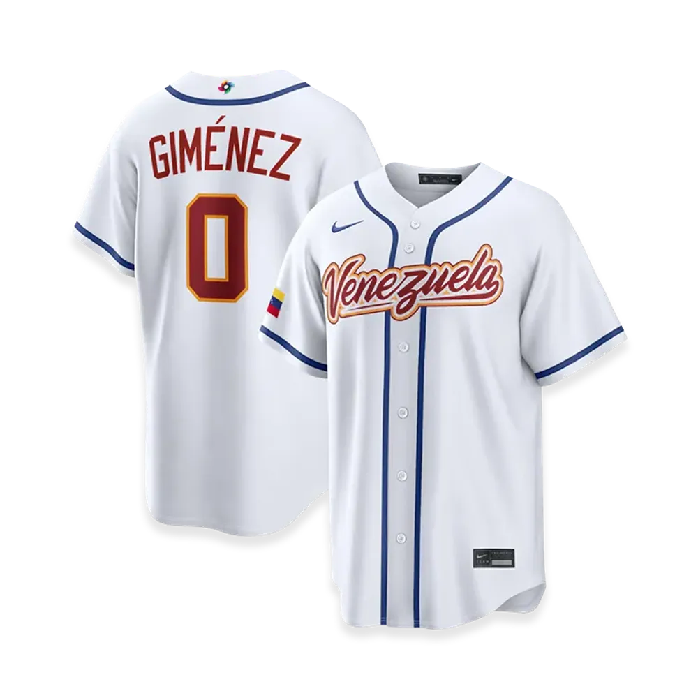Nike 2026WBC World Baseball Classic Andrés Giménez Venezuela Baseball Home Stadium Jersey "White"