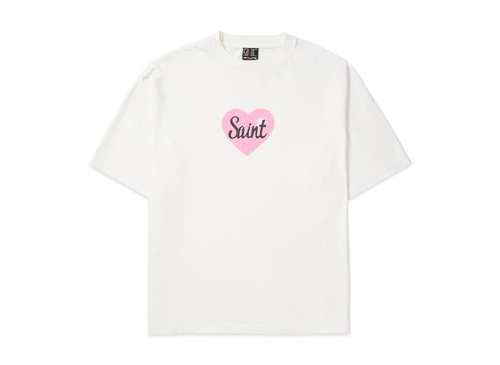 SAINT Mxxxxxx SS Tee Heart Saint "White" SM-HR1-0000-019