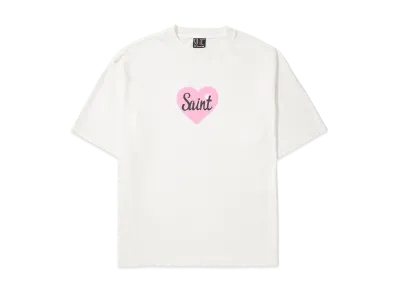 SAINT Mxxxxxx SS Tee Heart Saint "White" SM-HR1-0000-019