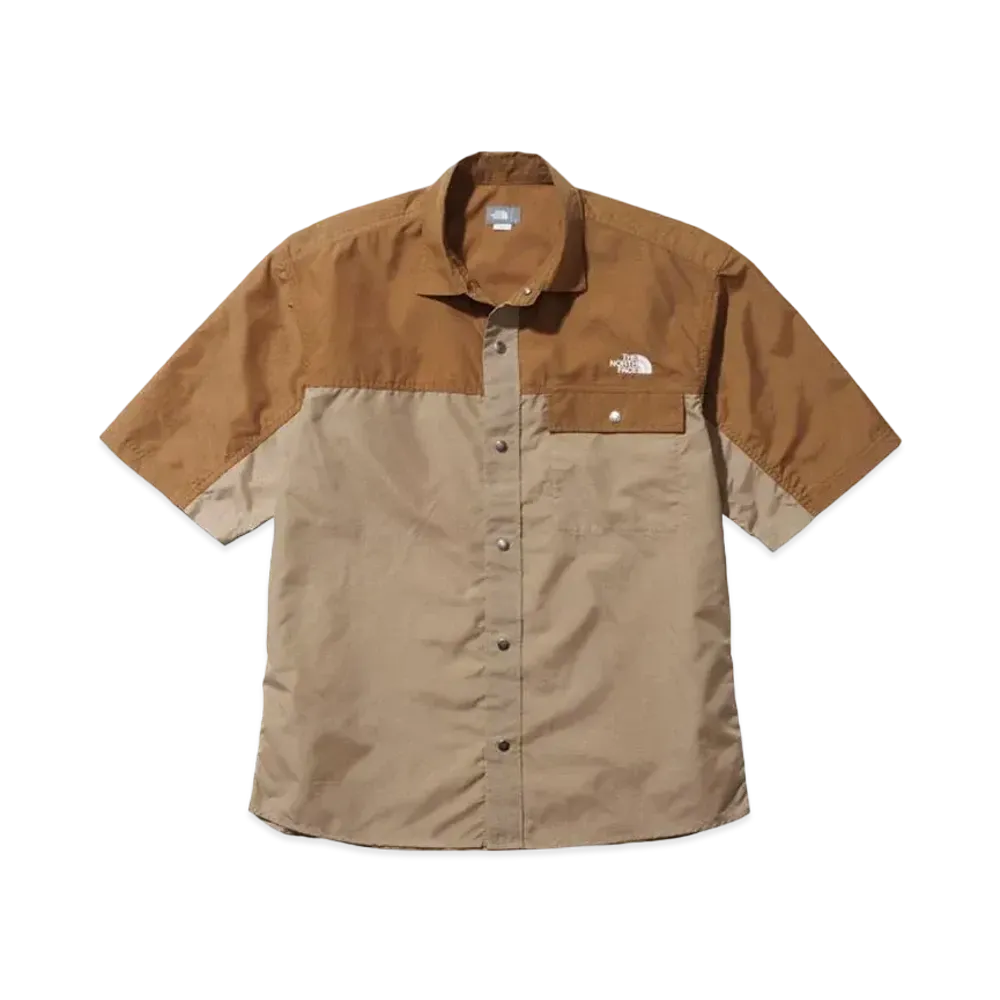 The North Face Short Sleeve Nuptse Shirt "Utility BrownxKelp Tan"