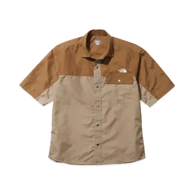 The North Face Short Sleeve Nuptse Shirt "Utility BrownxKelp Tan"