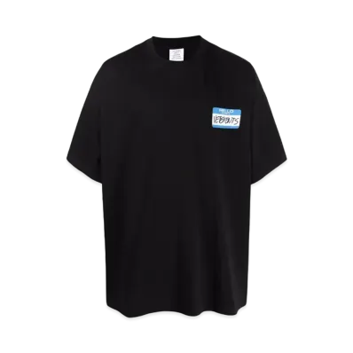 VETEMENTS My Name Is T-shirt "Black"