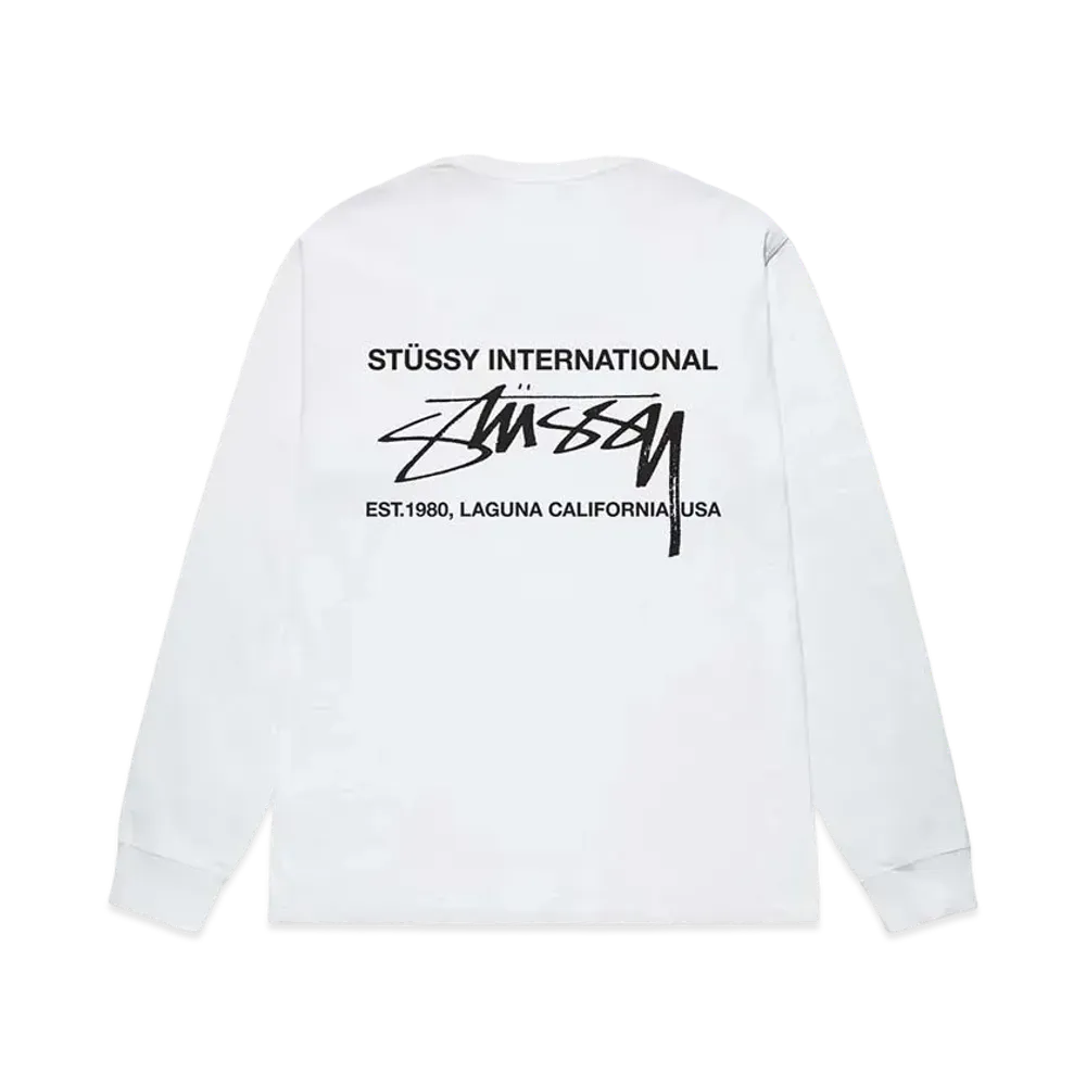 Stussy Smooth Int. LS Tee "White" (FA24)