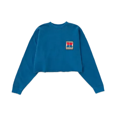 MOUSSY x HONDA HRC Cropped Pull Over "Blue"