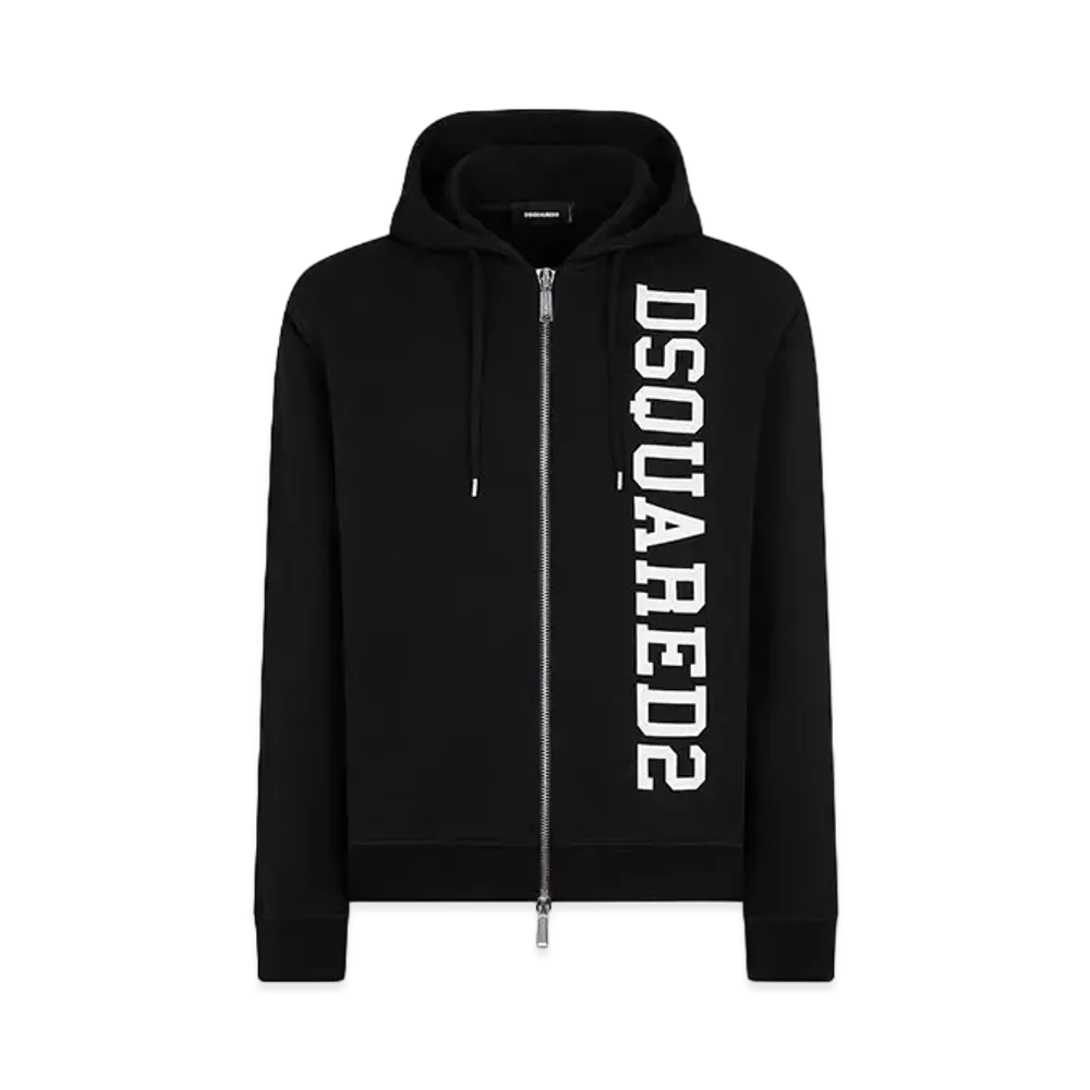 Dsquared2 Cool Fit Zip Hoodie Sweatshirt "Black"