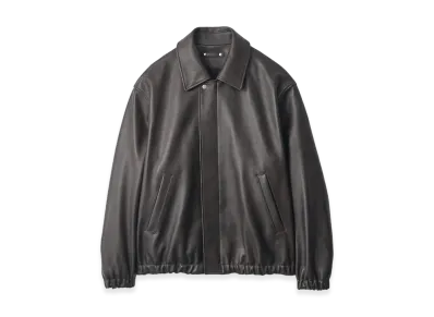 ssstein Sheep Leather Zip Short Jacket "Vintage Black"