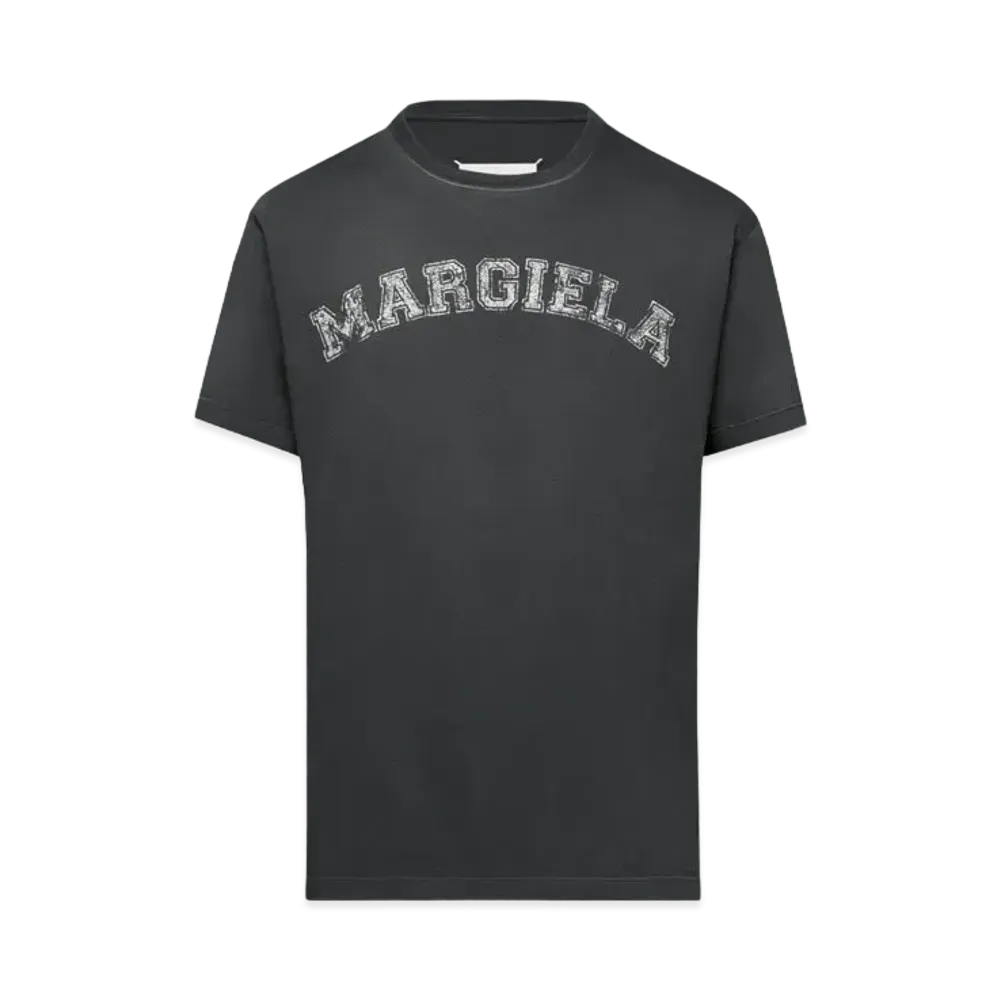 Maison Margiela Women's Logo Cotton Jersey T-Shirt "Black"