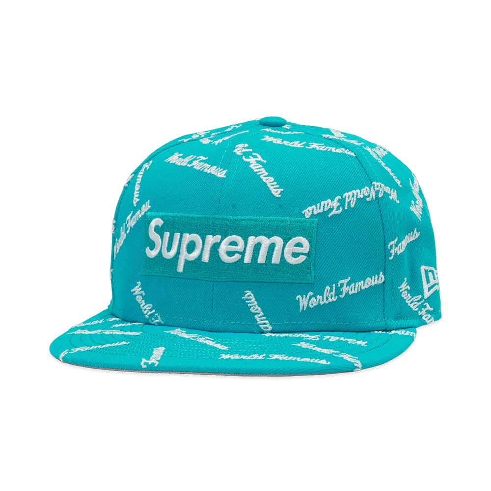 Supreme World Famous Box Logo New Era "Teal"