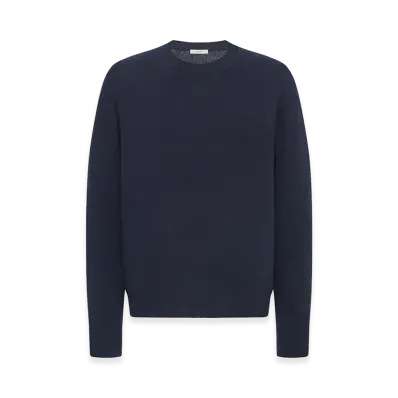 The Row Midnight Cashmere Auguste Sweater "Blue"