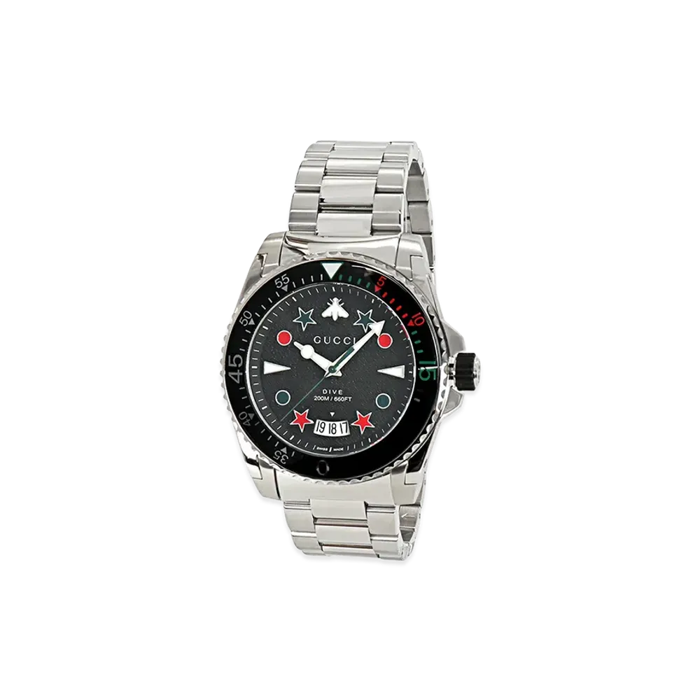 GUCCI G-Dive "Silver/Black"
