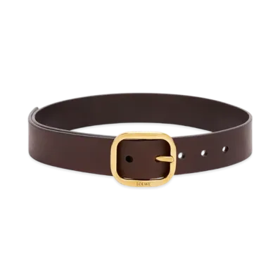 LOEWE Round Soft Belt "Dark Brown"