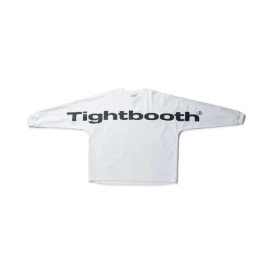 TIGHTBOOTH Big Logo LS T-shirt "White"