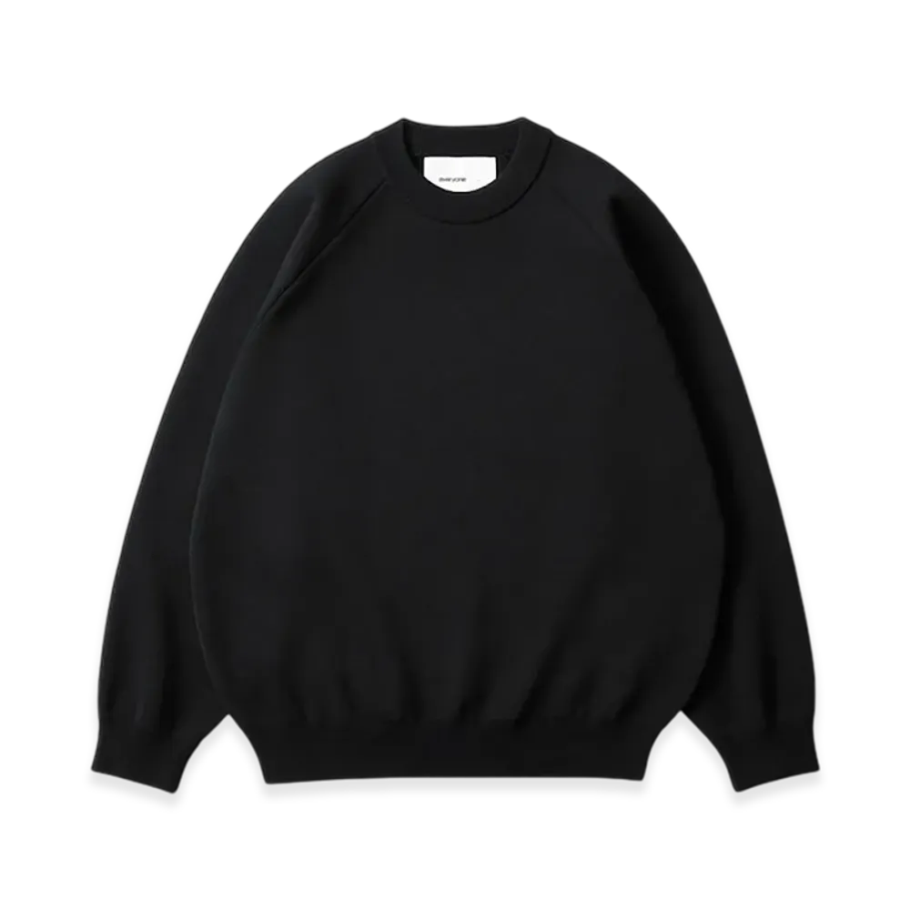 everyone Milano Rib Knit Crew Sweater "Black"