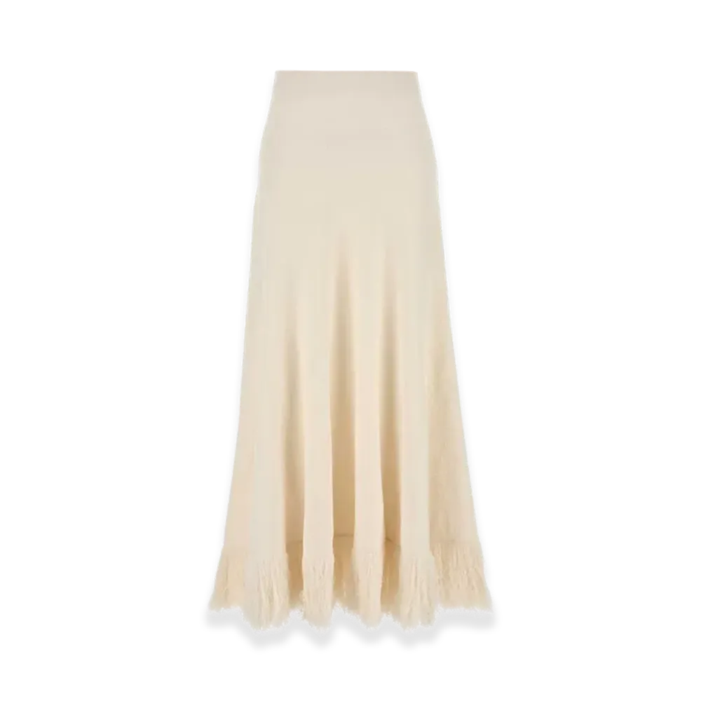 Bottega Veneta Women's Boucle Skirt "Ivory"