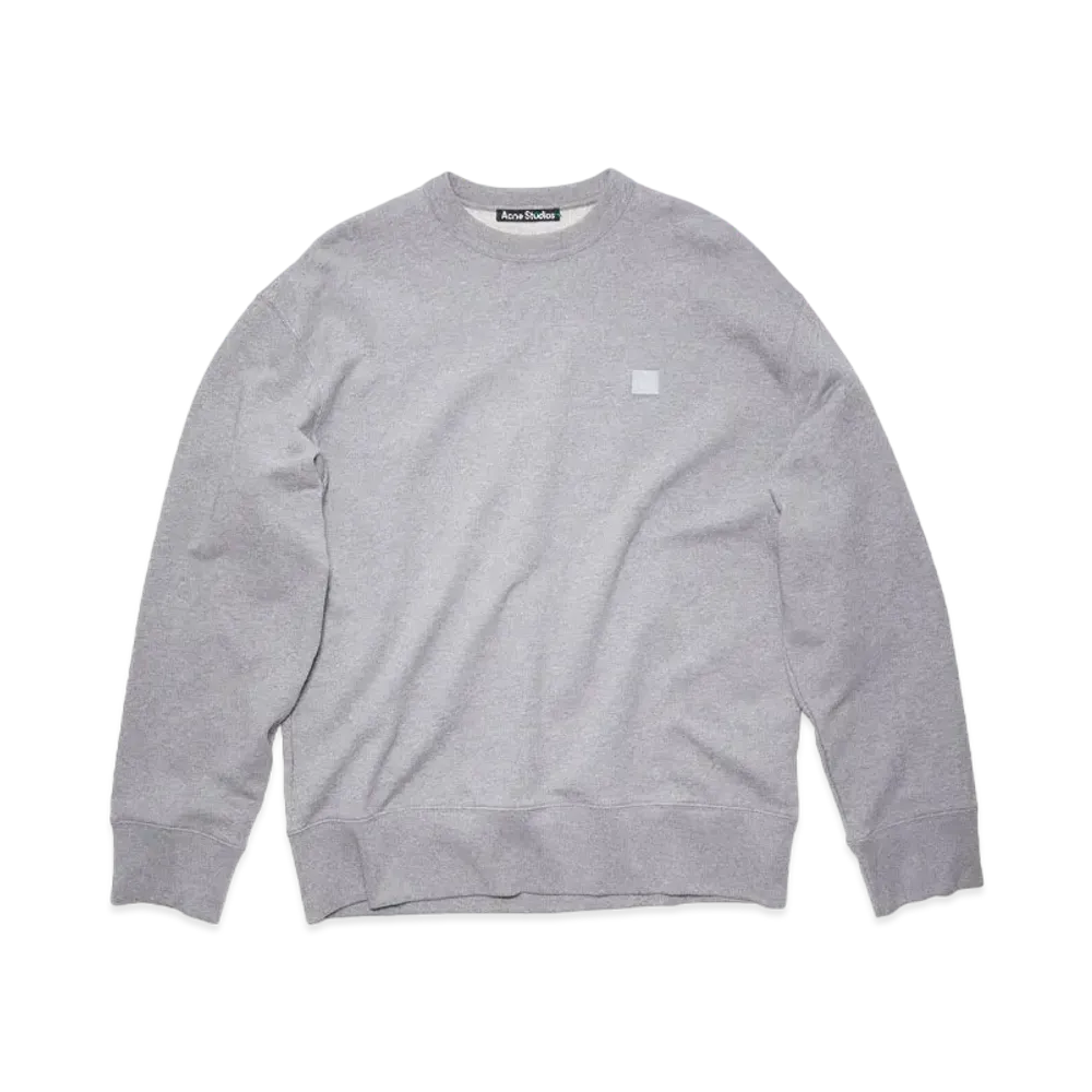 Acne Studios Crewneck Sweatshirt - Relaxed Fit "Light Grey Melange"