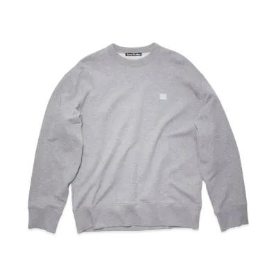 Acne Studios Crewneck Sweatshirt - Relaxed Fit "Light Grey Melange"