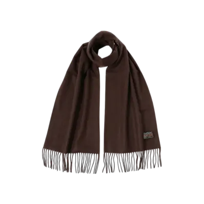 BEAMS Silk Cashmere Reversible Stole Geometric "Brown"