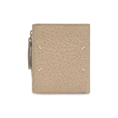 Maison Margiela Grainy Flap Wallet "Almond"