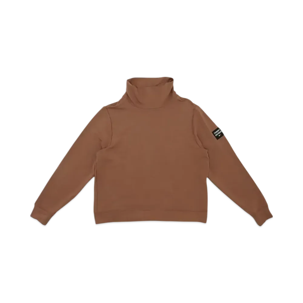 TOMMY HILFIGER Sport French Terry Cowl Neck Logo Sleeve Pullover "Ginger"
