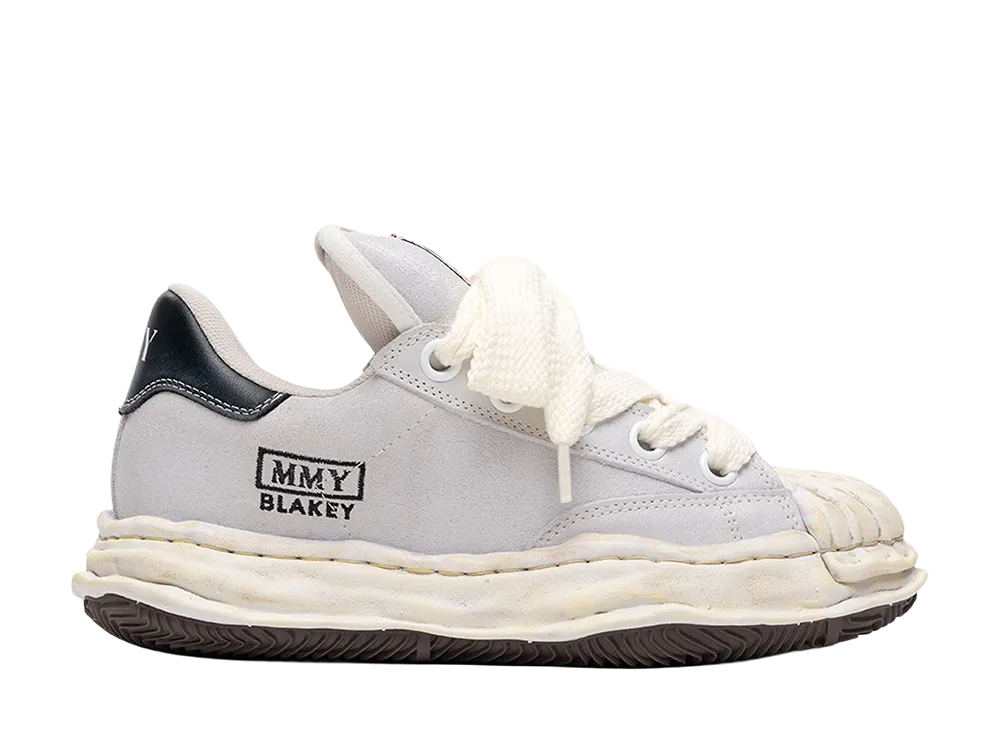 Maison MIHARA YASUHIRO BLAKEY PUFFER OG Sole Brushed Suede Low-top Sneaker "White"