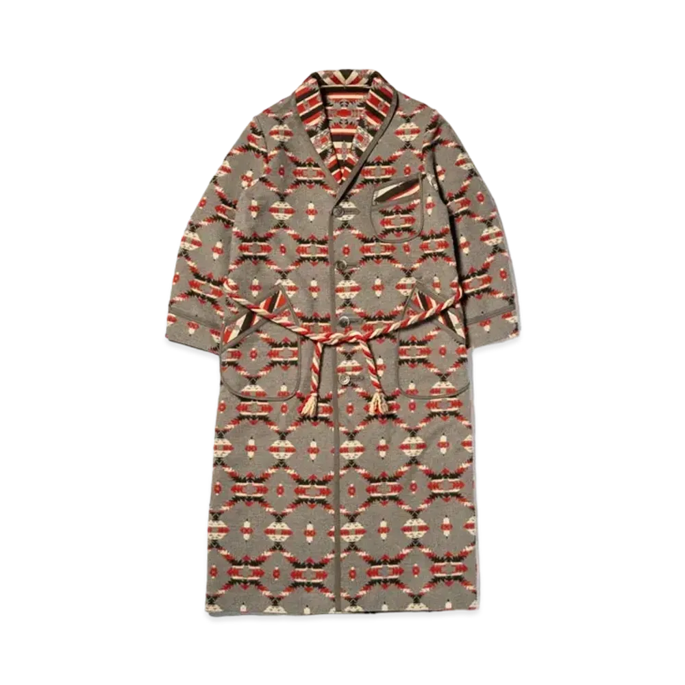 THE REAL McCOY'S Cotton Jacquard Robe "Grey"