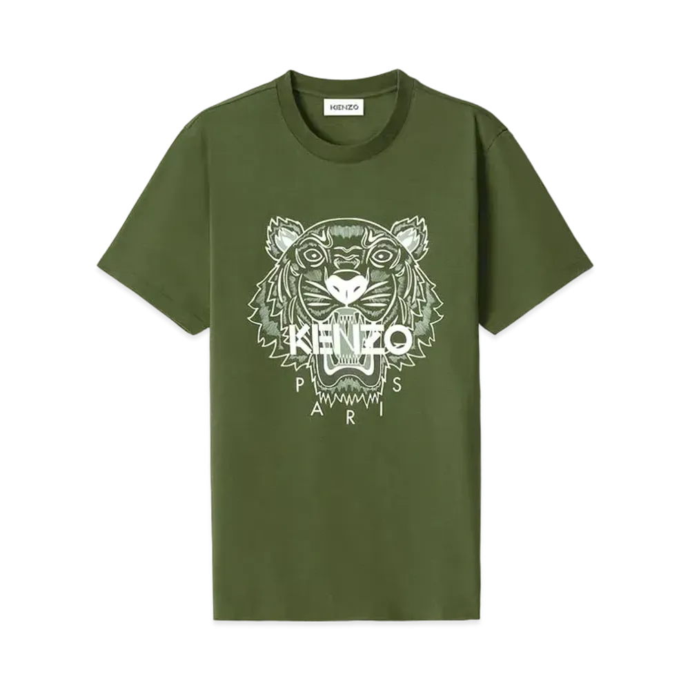 KENZO T-Shirt tigre Tigre "Dark Khaki"
