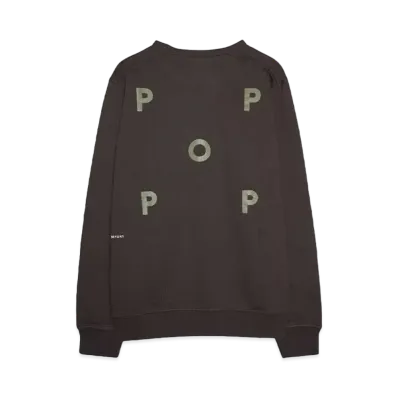 POP TRADING COMPANY logo crewneck sweat "DELICIOSO"