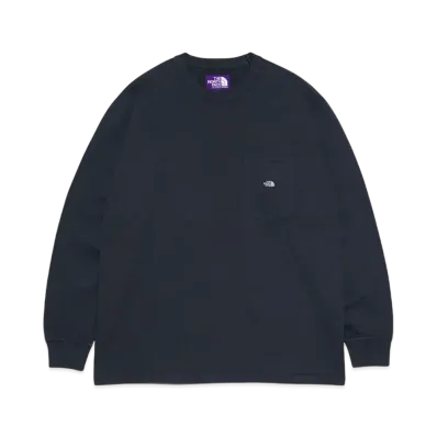 The North Face PURPLE LABEL 7oz Long Sleeve Pocket Tee "Midnight Navy/Off White"