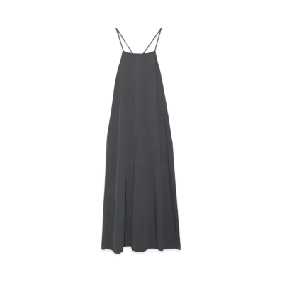 Graphpaper Pertex Equilibrium Slip Dress "Asphalt"