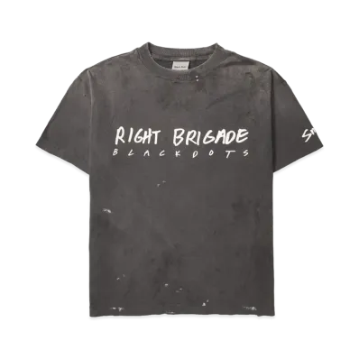 SAINT Mxxxxxx x Black Dots Right Brigade Tee "Black"