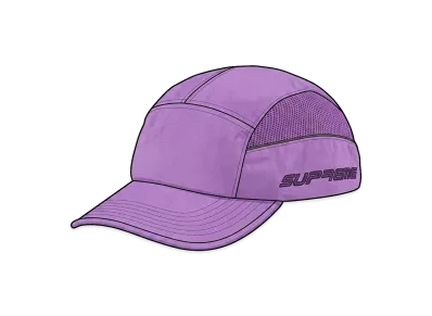 Supreme Side Mesh Piping Camp Cap "Light Purple"