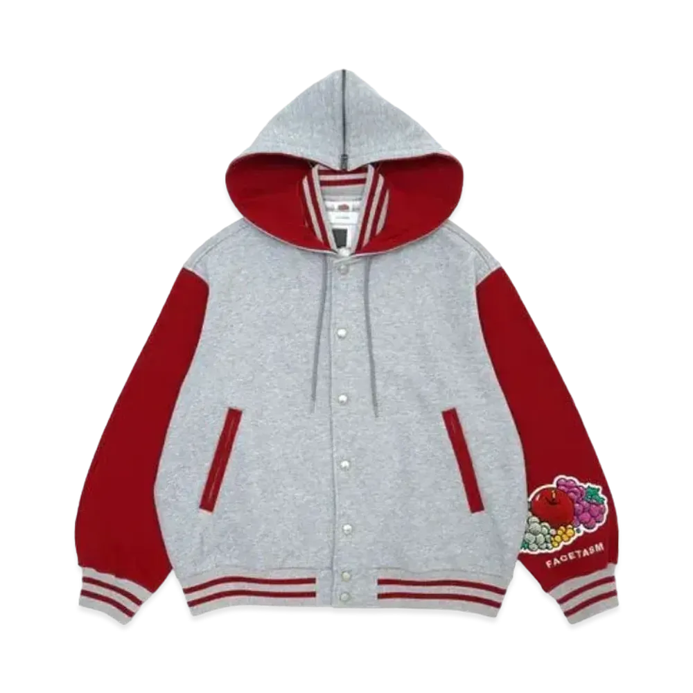 FACETASM x FRUIT OF THE LOOM Stadium Jacket "Grey"