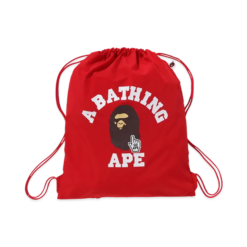 A BATHING APE Go Ape Pointer College Knapsack "Red"