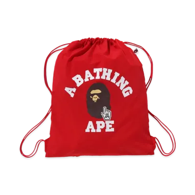 A BATHING APE Go Ape Pointer College Knapsack "Red"