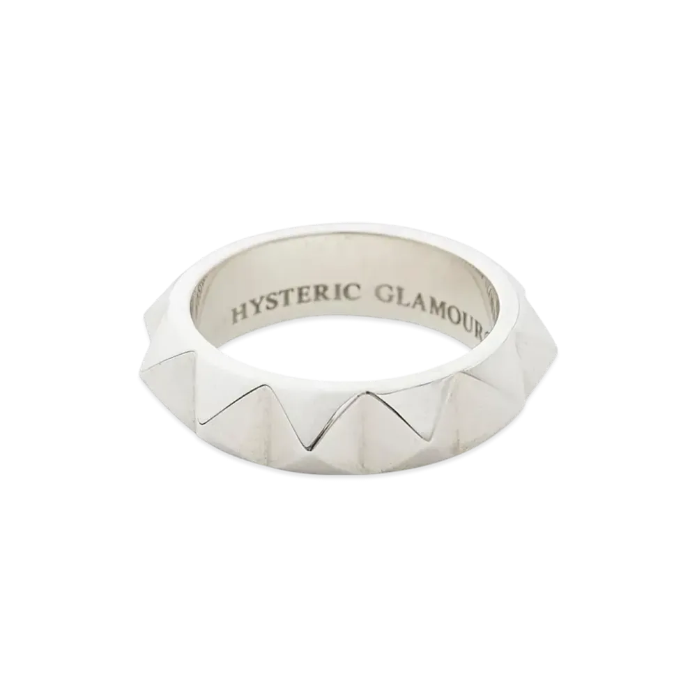 HYSTERIC GLAMOUR Studded Ring Sizes 9-13 "Silver"