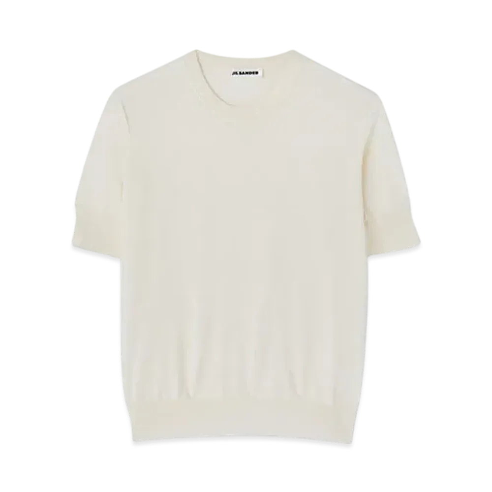 Jil Sander Women's Crew-Neck T-Shirt "White Stone"