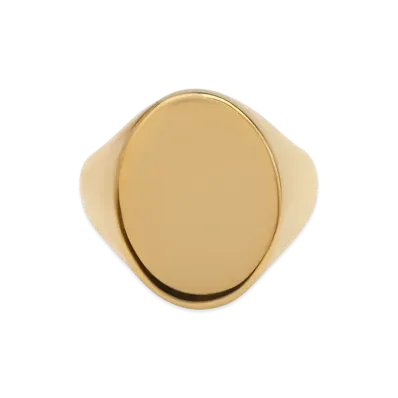 Maison Margiela Oval Chevalier Ring "Gold"