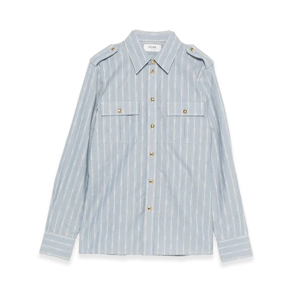 CELINE Women's Capsule Shirts "Clear Blue"