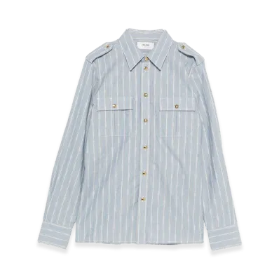 CELINE Women's Capsule Shirts "Clear Blue"