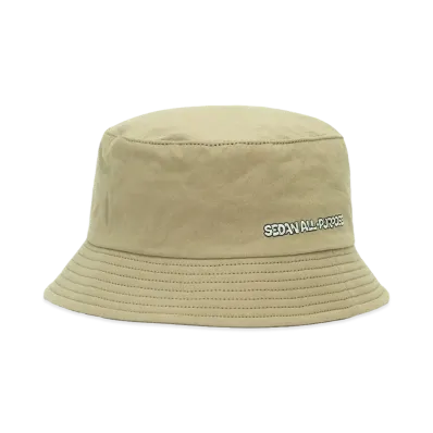 SEDAN ALL-PURPOSE Cartoon Logo Bucket Hat "Khaki"