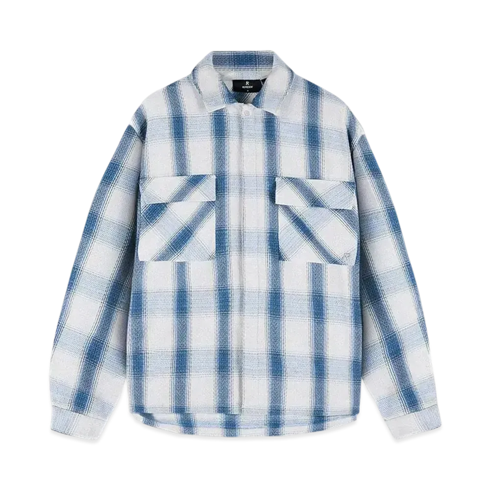 REPRESENT Season Flannel Shirt "Mid Blue"