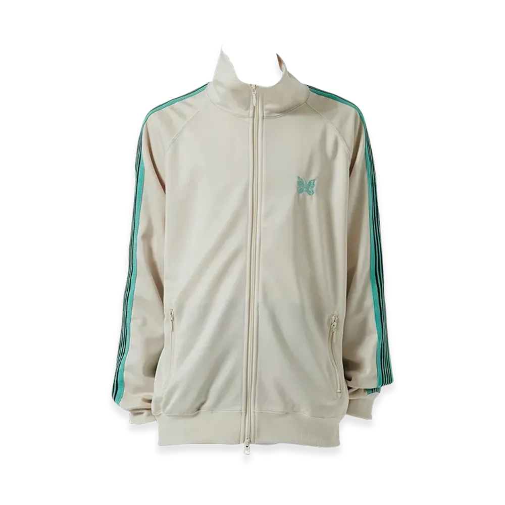 NEEDLES x Studious Track Jacket Poly Smooth "Ecru"